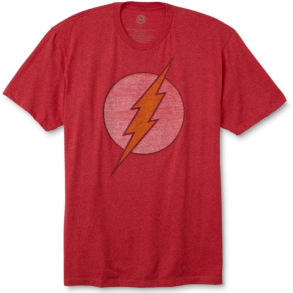 DC Comics Red The Flash Distressed Logo T-Shirt